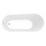Aqualine Tisa wanna wolnostojąca 150x75 cm owalna akrylowa biała E1575 zdj.3