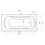 Besco Aria Plus wanna prostokątna 160x70 cm biała #WAA-160-PU zdj.2