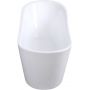 Besco Calima wanna wolnostojąca 170x74 cm owalna biała/maskownice chrom #WAS-170-C zdj.4