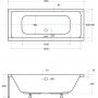 Zestaw Besco Quadro wanna prostokątna 180x80 cm z obudową (#WAQ180PK, #OAQ180PK) zdj.3