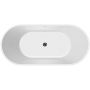 Besco Giuliana wanna wolnostojąca 150x75 cm owalna biała #WAS-150-GLB zdj.3