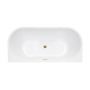 Besco Vica New wanna przyścienna 159,6x80 cm owalna biała #WAS-160VNBI zdj.1