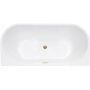 Besco Vica wanna przyścienna 170x80 cm owalna biała #WAS-170VNBI zdj.3