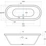 Besco Victoria wanna owalna 185x82 cm owalna biała #WKV-185-WZ zdj.2