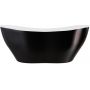 Besco Viya wanna wolnostojąca 158x70,5 cm owalna biała-czarna-dwukolorowa #WMD-160-VBW zdj.1