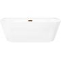 Corsan Mono wanna przyścienna 160x74 cm owalna biała E030LGL zdj.1