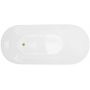 Corsan Estella II Slim wanna wolnostojąca 170x74 cm owalna biała/złoto szczotkowane V038XLBGL zdj.4