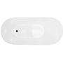 Corsan Estella II Slim wanna wolnostojąca 170x74 cm owalna biały/czarny V038XLBL zdj.4