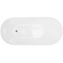 Corsan Estella II Slim wanna wolnostojąca 170x74 cm owalna biała/chrom V038XLCH zdj.4