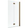 Radaway Nes 6 Brushed Copper PND I parawan nawannowy 140 cm 2-częściowy miedź szczotkowana/szkło przezroczyste 10010140-93-01R   zdj.1
