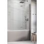 Radaway Nes 6 Brushed Nickel PND I parawan nawannowy 140 cm 2-częściowy nikiel szczotkowany/szkło przezroczyste 10010140-91-01R   zdj.1