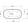 Duravit Zencha wanna wolnostojąca 160x85 cm owalna biała 700462000000000 zdj.3