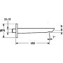 Hansa Ligna wylewka wannowa chrom 06822102 zdj.2