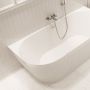 Invena Glamour wanna przyścienna 170x80 cm owalna biała AN-02-12U zdj.2