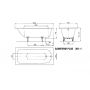 Kaldewei Saniform Plus wanna prostokątna 150x70 cm model 361-1 biała 111600010001 zdj.2