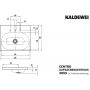 Kaldewei Centro umywalka 60x50 cm nablatowa prostokątna model 3055 biała 902806033001 zdj.2