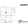 Kaldewei Centro umywalka 90x50 cm nablatowa prostokątna model 3058 biała 903106013001 zdj.2