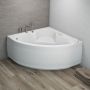 Polimat Standard wanna narożna 130x130 cm biała 00219 zdj.5