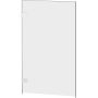New Trendy Oxia parawan nawannowy 80 cm 1-częściowy lewy chrom połysk/szkło przezroczyste AXJ-1304 zdj.1