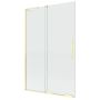 New Trendy Smart Light Gold parawan nawannowy 80 cm 2-częściowy złoty połysk/szkło przezroczyste EXK-4302-WL zdj.1