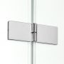 New Trendy New Soleo parawan nawannowy 110 cm 2-częściowy prawy chrom połysk/szkło przezroczyste P-0083 zdj.3