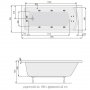 Wanna prostokątna 170 x 75 cm + nogi Poolspa Linea PWPJB10ZN000000 zdj.3