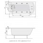 Wanna prostokątna 150 x 70 cm + nogi Poolspa Linea PWPNB10ZN000000 zdj.2