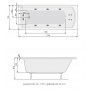 Wanna prostokątna 170 x 70 cm + nogi Poolspa Linea PWPNP10ZN000000 zdj.2