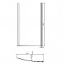 Parawan nawannowy 153 x 90 cm do wanny prawej Poolspa Mistral PKAU00000000000 zdj.2