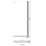 Parawan nawannowy (prawy) 67 x 153 cm Poolspa Clif PKAV00000000000 zdj.2