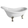 Polysan Brixton wanna wolnostojąca 174x83 cm owalna biała/brąz 94857 zdj.1