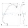 Ravak Rosa LoveStory panel A do wanny P CZ71000A00 zdj.1