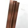 Rea Agat parawan nawannowy 120 cm 3-częściowy miedź szczotkowany/szkło przezroczyste REA-W5697 zdj.7