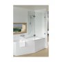 Riho Scandic S500 parawan nawannowy 121,5 cm szkło przezroczyste GC62200 zdj.1