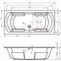 Riho Livorno wanna prostokątna 190x90 cm BB73 zdj.2