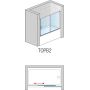 SanSwiss TOP-Line parawan nawannowy 160x150 cm biały/szkło przezroczyste TOPB216000407 zdj.2