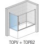 SanSwiss TOP-Line ścianka boczna 80 cm do parawanu nawannowego srebrny połysk/szkło przezroczyste TOPV08005007 zdj.2