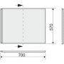 Sanplast Free Line obudowa do wanny 70 cm OWP/FREE70 boczna biała 620-040-2110-01-000 zdj.2
