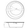 Vayer Boomerang wanna wolnostojąca 160 cm okrągła z panelem biała 160.160.045.4-5.0.3.0 zdj.2