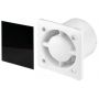 Zestaw Awenta System+ Silent 100H wentylator ścienno-sufitowy z panelem ozdobnym biały/czarny połysk (KWS100H, PTGB100P) zdj.1