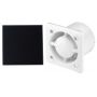 Zestaw Awenta System+ Silent 100H wentylator ścienno-sufitowy z panelem ozdobnym biały/czarny mat (KWS100H, PTGB100M) zdj.1