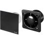 Zestaw Awenta System+ Silent 100H wentylator ścienno-sufitowy z panelem ozdobnym czarny/czarny mat (KWS100CZ, PTCB100M) zdj.1