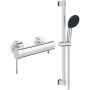 Zestaw Grohe Essence bateria prysznicowa ścienna z zestawem prysznicowym chrom (33636001, 27942001) zdj.1