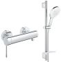 Zestaw Grohe Essence bateria prysznicowa ścienna z zestawem prysznicowym chrom (33636001, 26598000) zdj.1