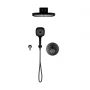 Oltens Katla zestaw bateria wannowo-prysznicowa podtynkowa z deszczownicą Vann (S) i słuchawką 3-funkcyjną Havis EasyClick (S) czarny mat 36066300 zdj.3