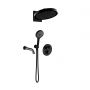 Oltens Katla zestaw bateria wannowo-prysznicowa podtynkowa z deszczownicą Regna i słuchawką 3-funkcyjną Luva EasyClick czarny mat 36067300 zdj.1