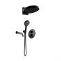 Oltens Katla zestaw bateria wannowo-prysznicowa podtynkowa z deszczownicą Regna i słuchawką 3-funkcyjną Luva EasyClick czarny mat 36067300 zdj.1