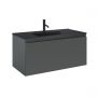 Zestaw Oltens Vernal umywalka z szafką 100 cm czarny mat/grafit mat 68017400 zdj.1