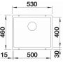 Blanco Rotan 500-U zlewozmywak granitowy 50x40 cm biały 523076 zdj.2