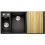 Blanco Axia III 6 S zlewozmywak 100x51 cm z Silgranit PuraDur lewy czarny 525849 zdj.1